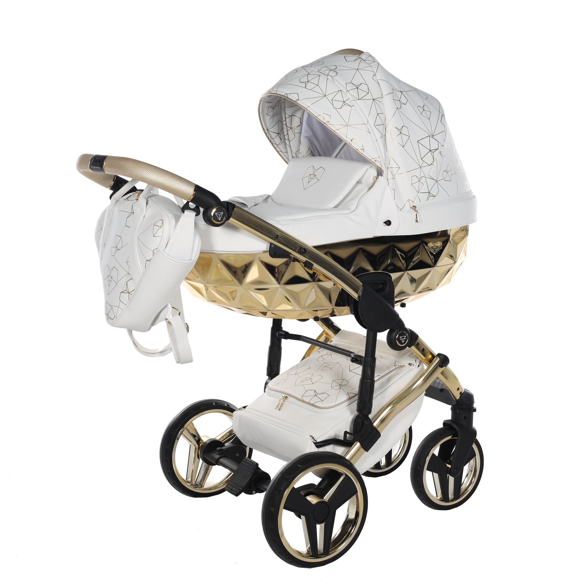 JUNAMA HEART 01 GOLD WHITE